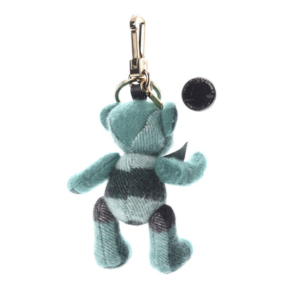 Burberry Cashmere Check Thomas Bear Bag Charm Emerald 2 of 4