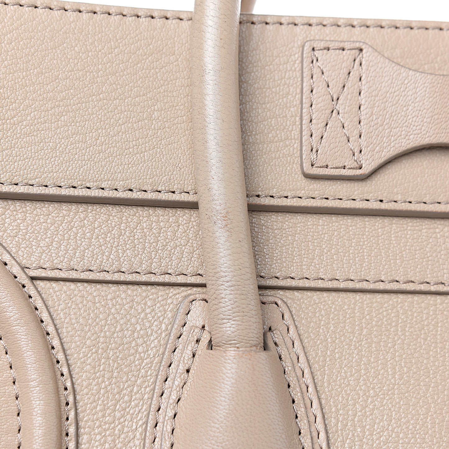 Goatskin Mini Luggage Sand