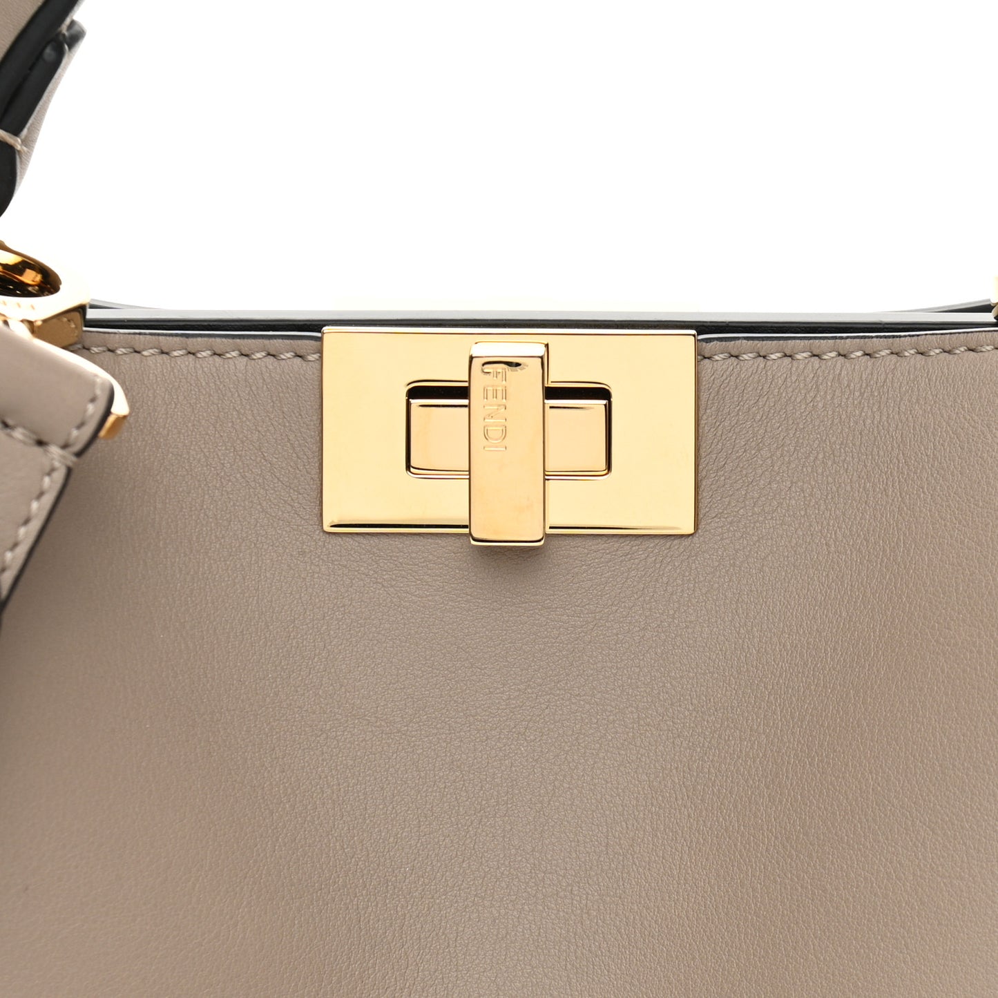 Vitello Tahiti Burro Medium Peekaboo Iconic Essentially Satchel Tortora Black