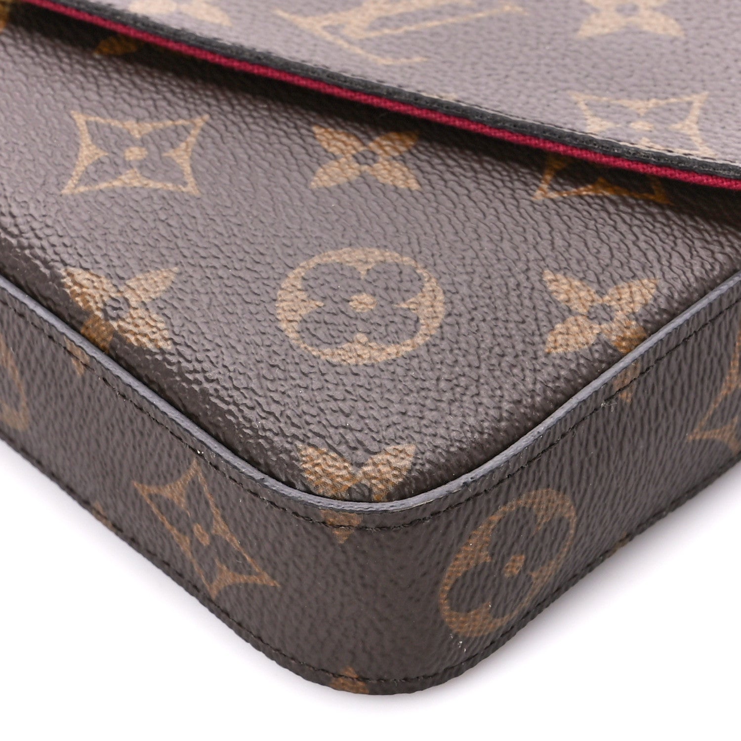 Louis Vuitton Monogram Pochette Felicie Chain Wallet Fuchsia 15 of 15