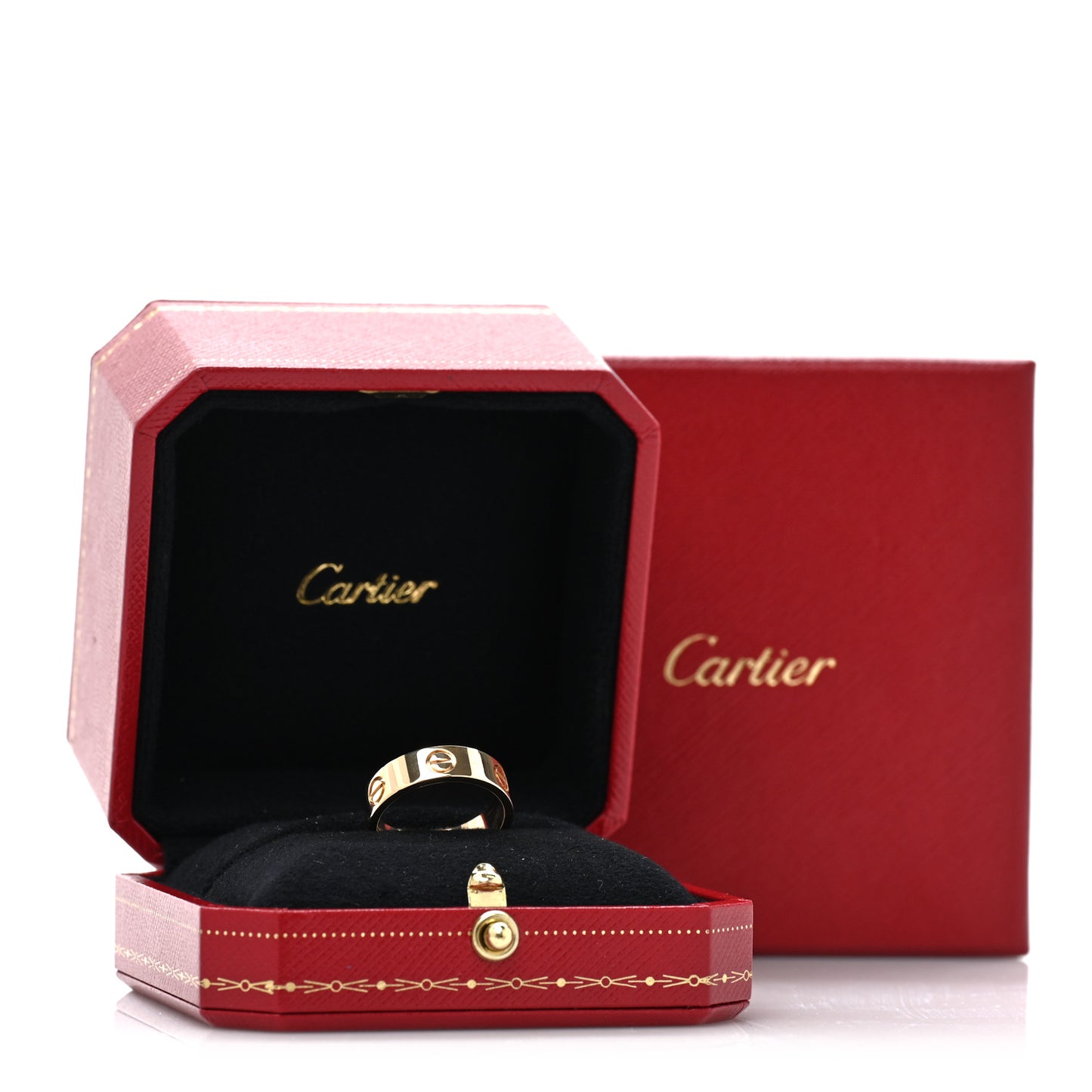 18K Yellow Gold 5.5mm LOVE Ring 54 6.75