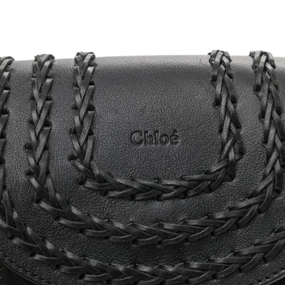 Chloe Calfskin Braided Mini Hudson Shoulder Bag Black 6 of 9