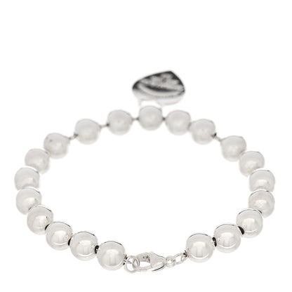 Tiffany Sterling Silver 8mm Return To Tiffany Heart Tag Bead Bracelet 2 of 4