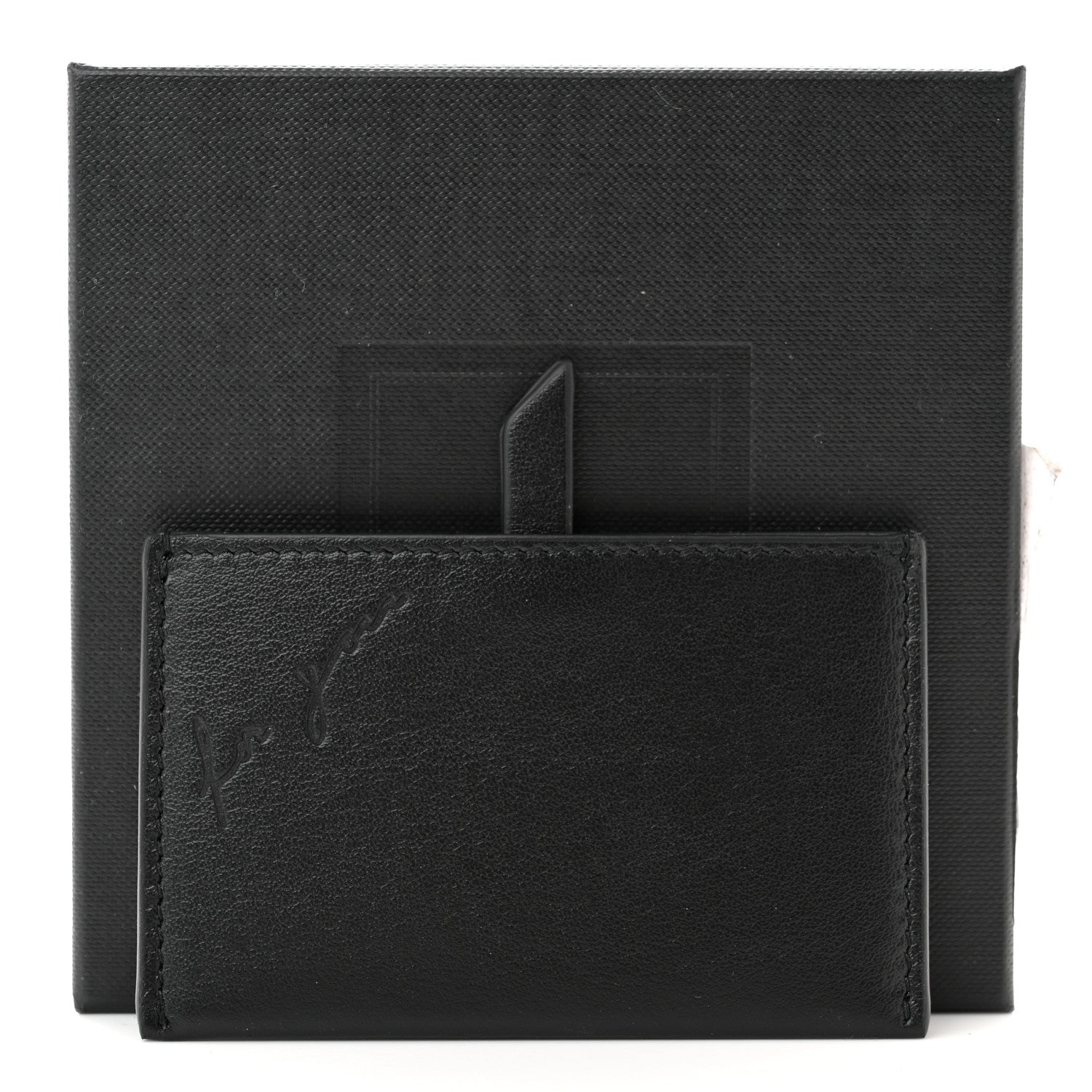 Saint Laurent Smooth Calfskin For You Mirror Card Case Black 8 of 8