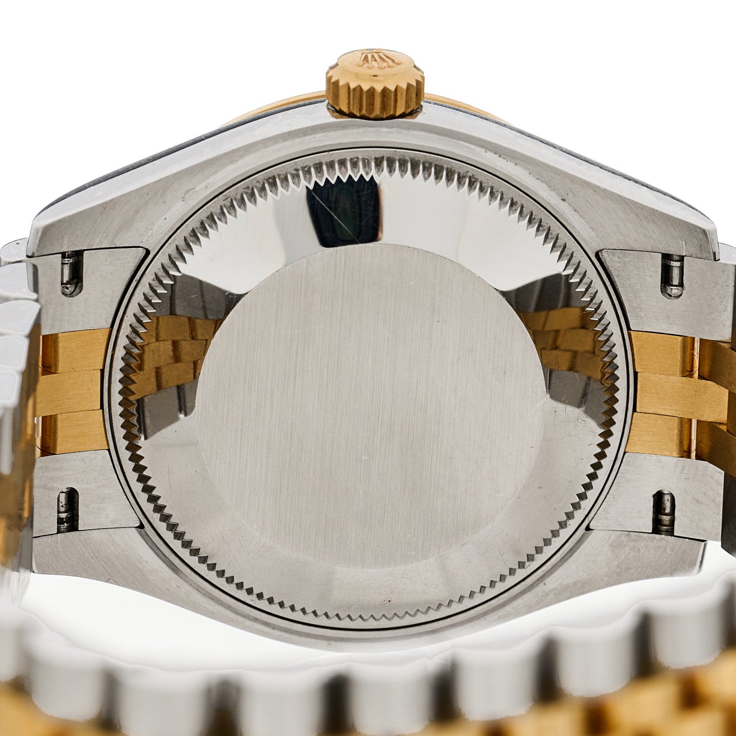 Rolex Stainless Steel 18K Yellow Gold Diamond 31mm Oyster Perpetual Datejust Watch Olive Green Roman 278273 4 of 5