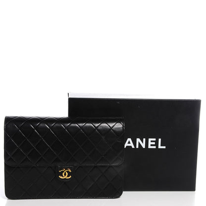 Chanel Lambskin Quilted Medium Single Flap Black 5 of 9
