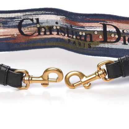 Christian Dior Canvas Embroidered Studded KaleiDiorscopic Shoulder Strap Multicolor 3 of 7