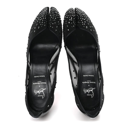 Christian Louboutin X MAISON MARGIELA Rete Patent Strass Bridiela Una 100 Pumps 39 Black 2 of 9