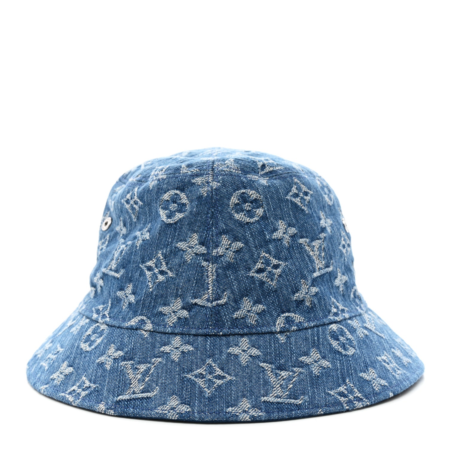 Louis Vuitton Monogram Denim Transformable Bob Bucket Hat 58 Blue 4 of 13