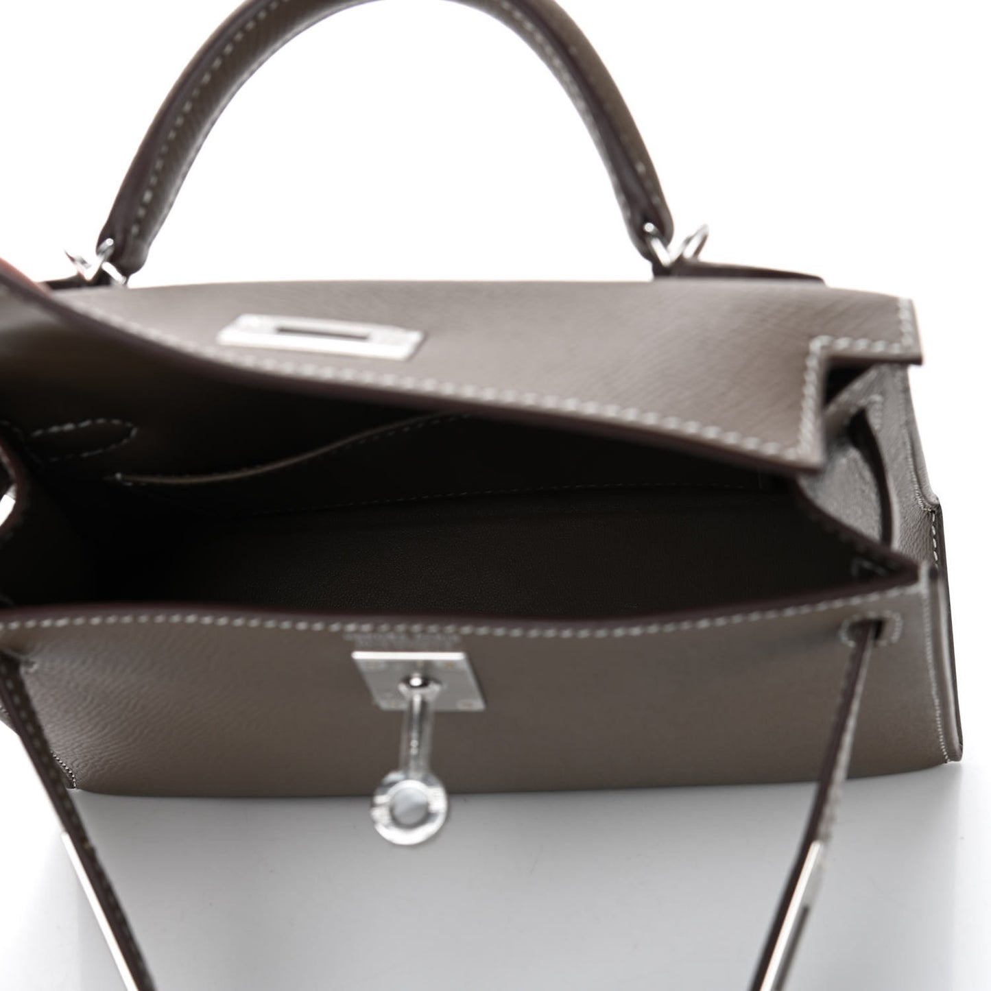 Epsom Mini Kelly Sellier 20 Etoupe
