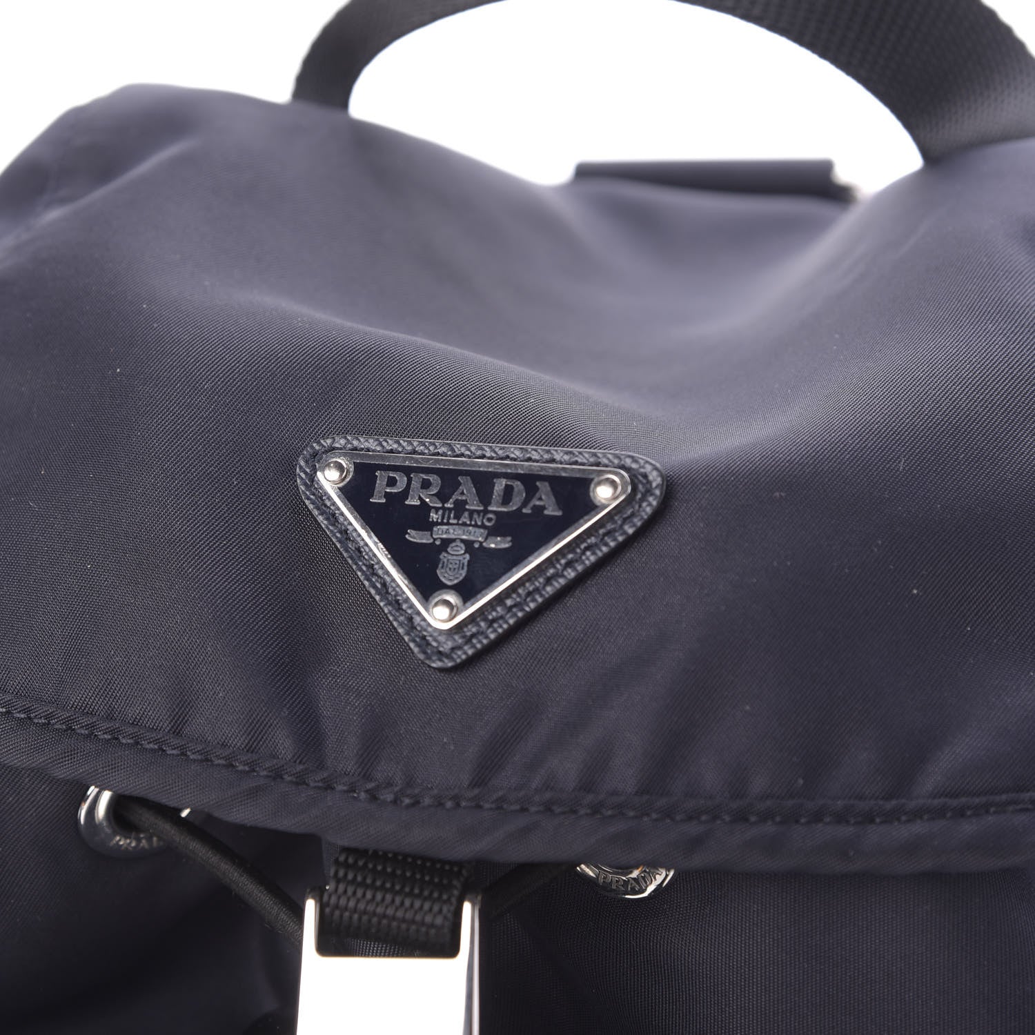 Prada Nylon Vela Medium Backpack Bleuette 9 of 11