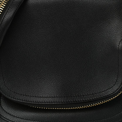 Tom Ford Grained Calfskin Medium Jennifer Crossbody Bag Black 7 of 9