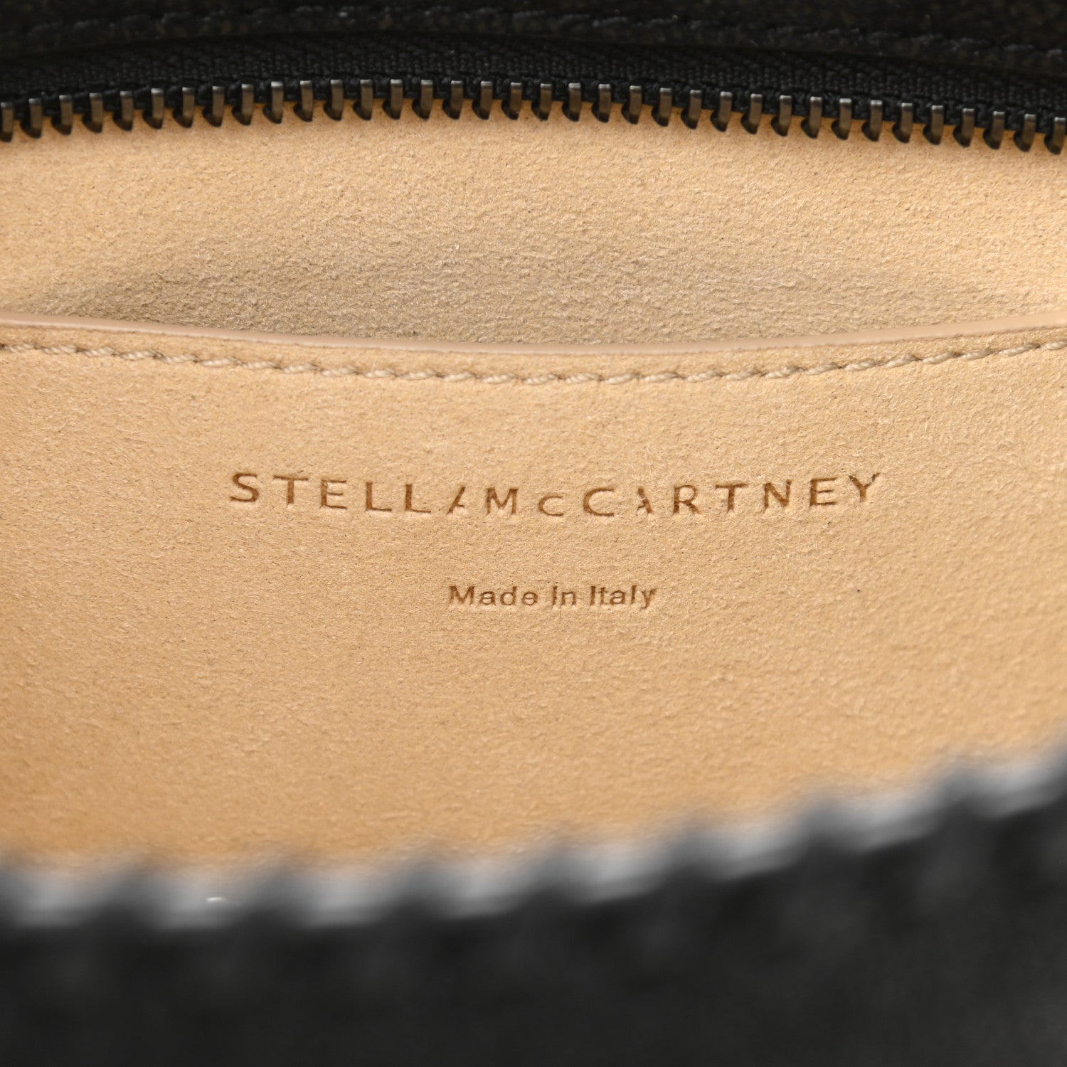 Stella McCartney Raffia Falabella Small Half & Half Shoulder Bag Black 6 of 10