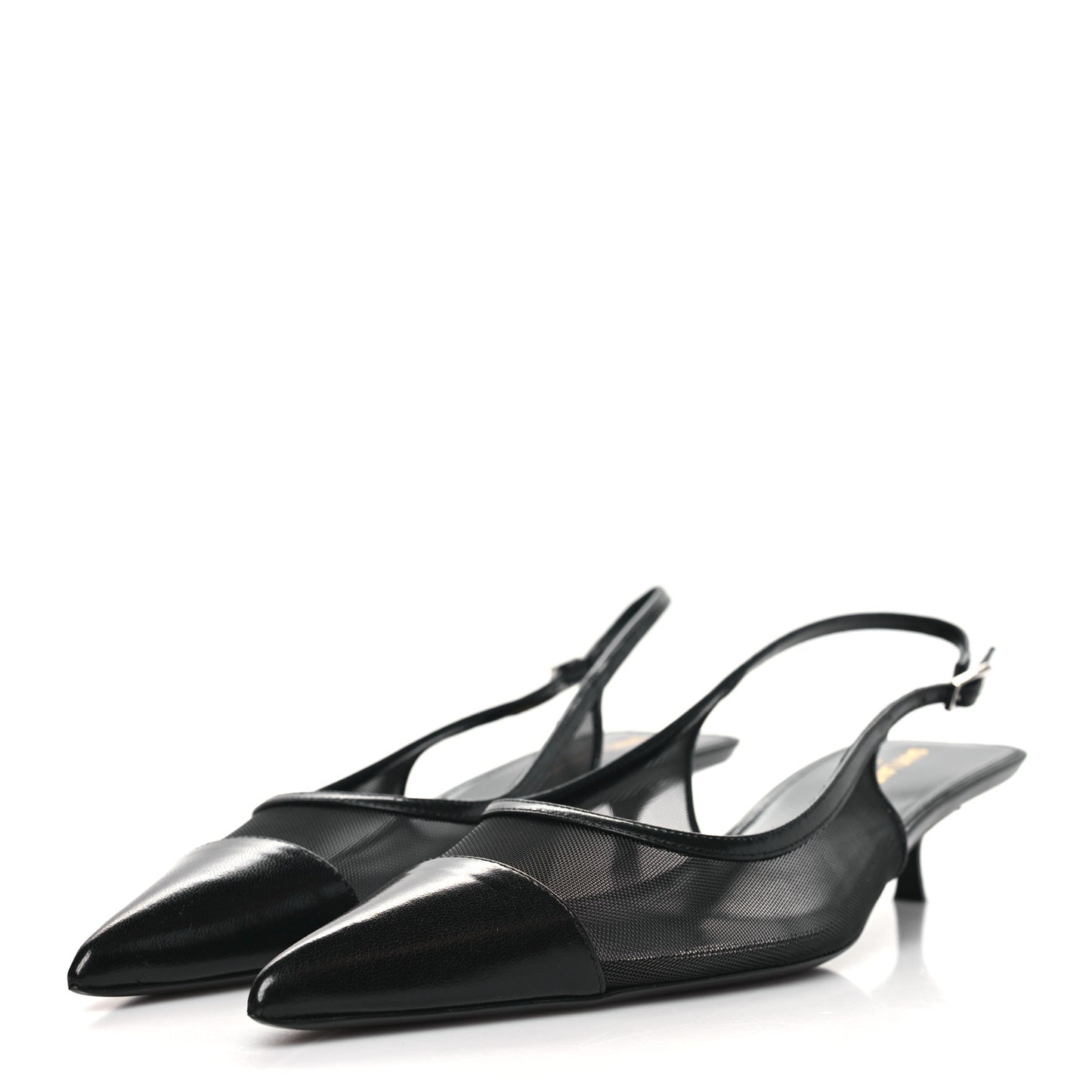 Mesh Oxalis Slingback 30 Pumps 39.5 Black