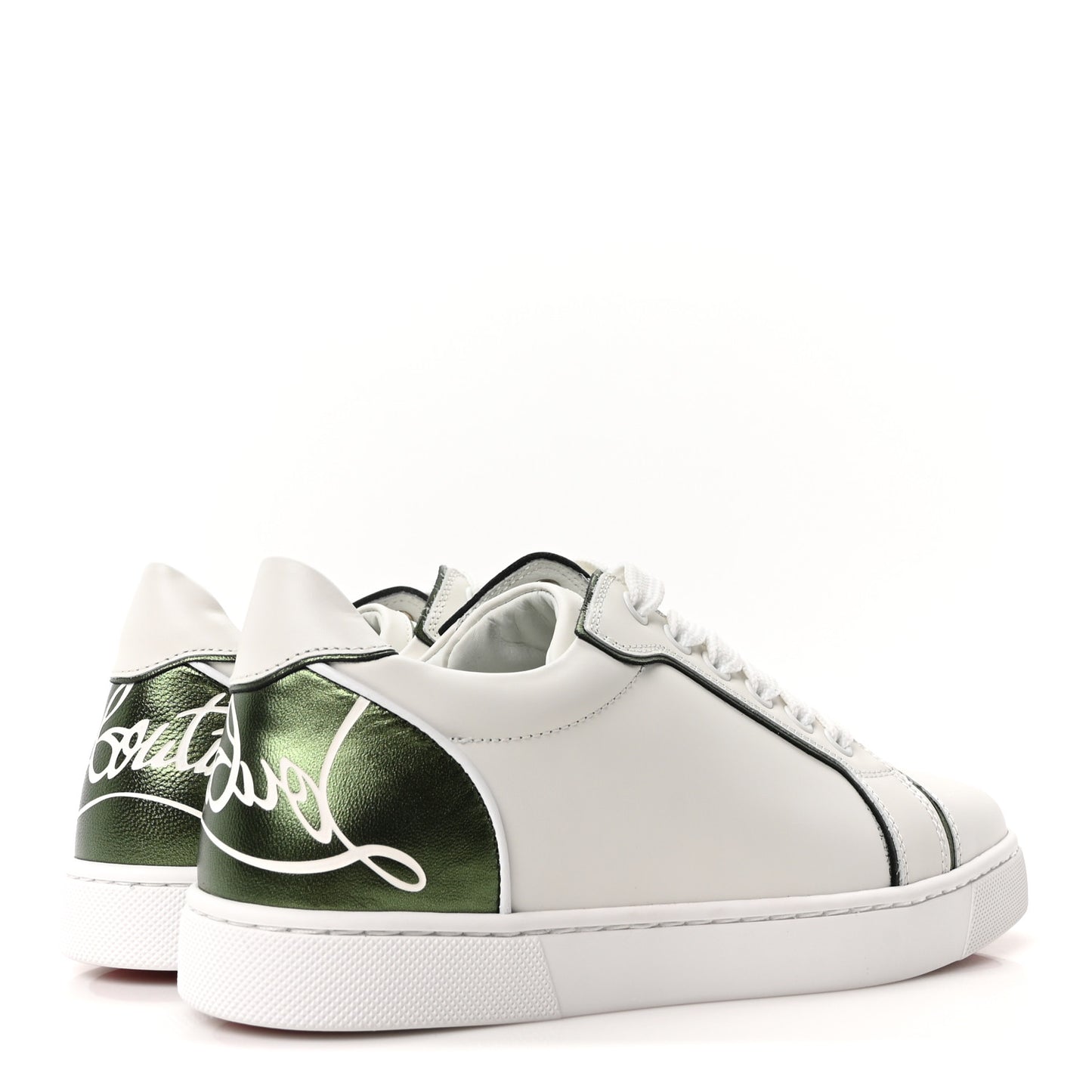 Calfskin Laminated Nappa Womens Fun Vieira Flat Sneakers 36.5 White Vertlaine
