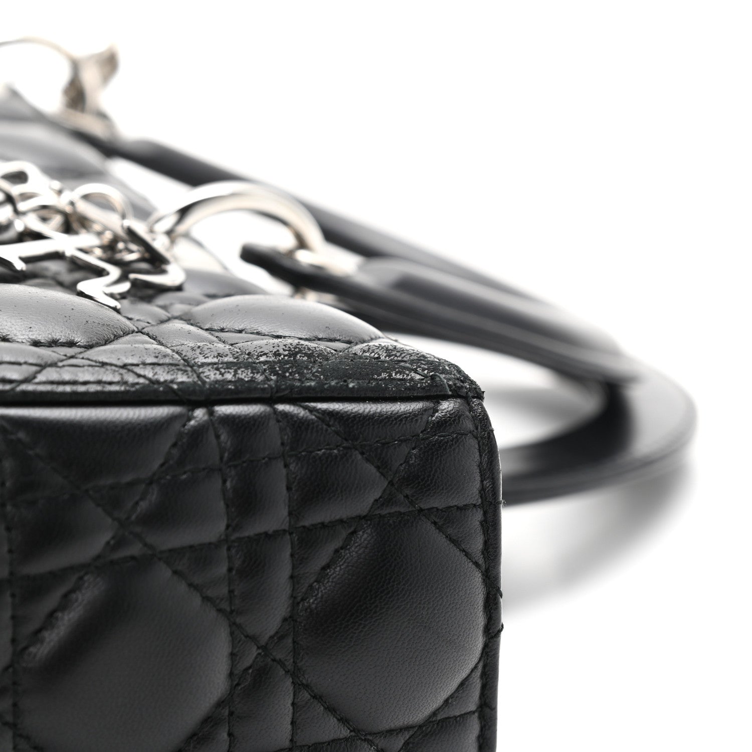 Christian Dior Lambskin Cannage Large Lady Dior Black 11 of 11