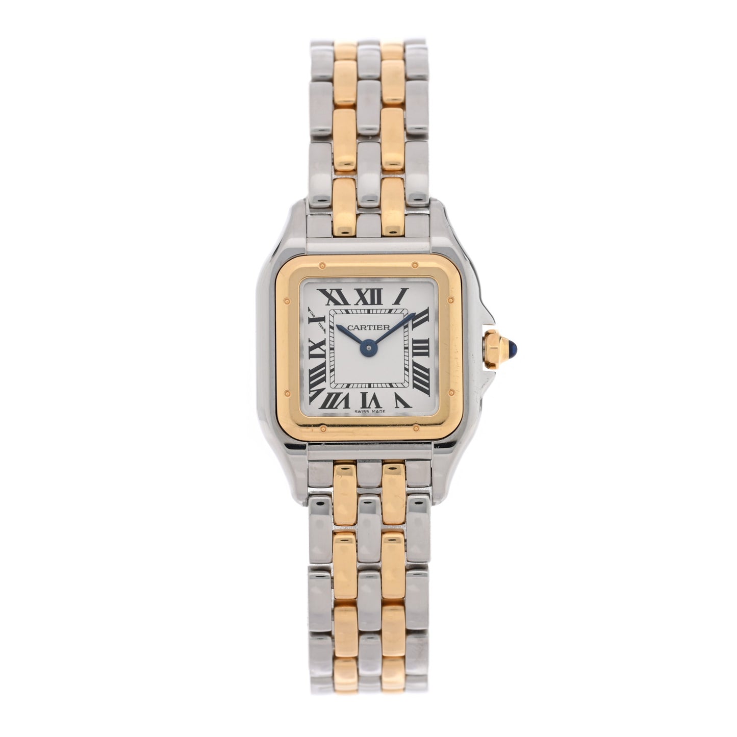 Stainless Steel 18K Yellow Gold 22mm Panthere Quartz Watch