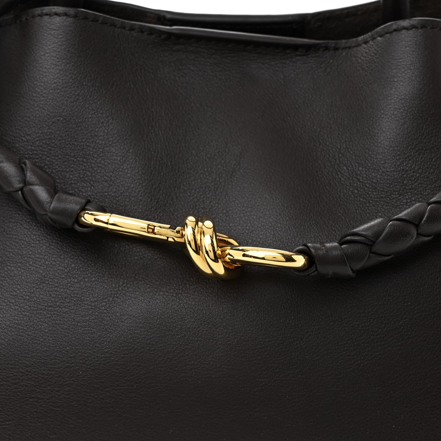 Bottega Veneta Silky Calfskin Medium Andiamo Shoulder Bag Fondant 7 of 11