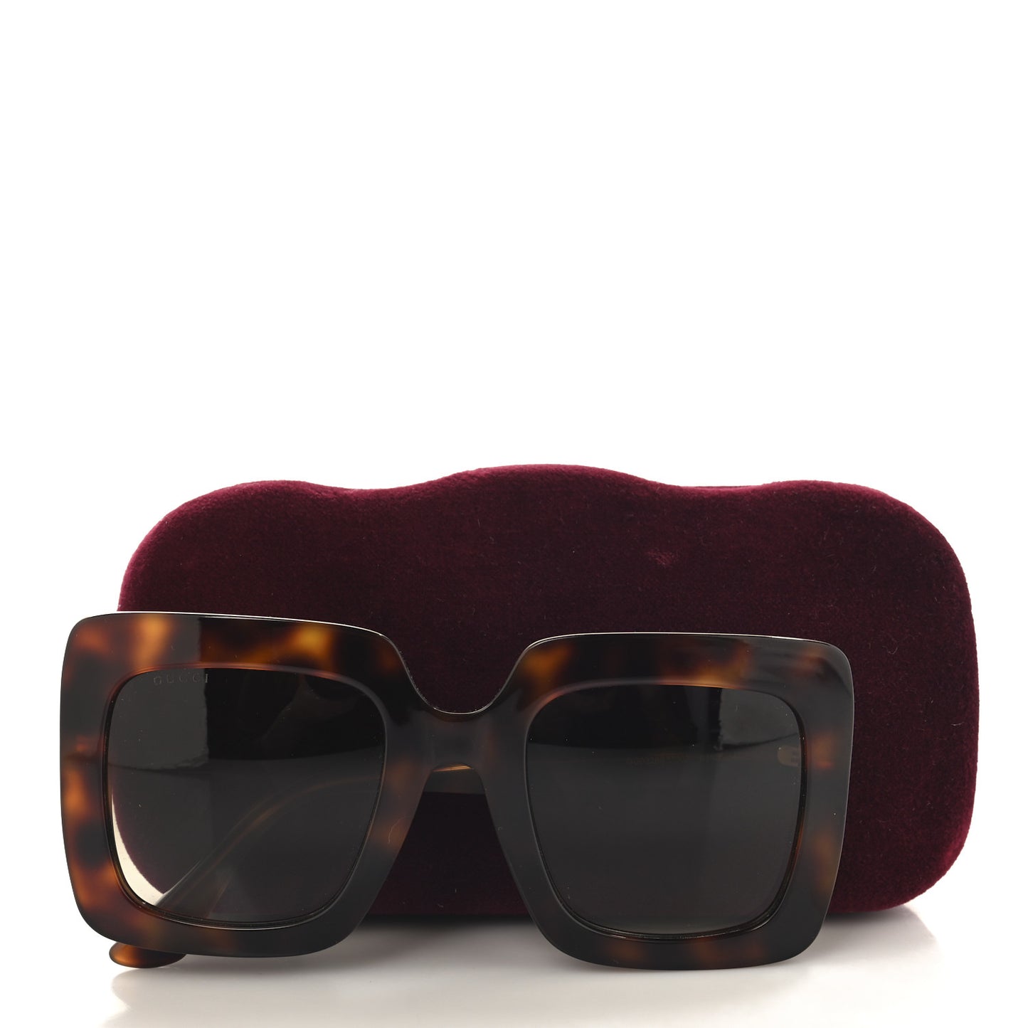 Acetate Oversize Sunglasses GG0328S Havana Brown