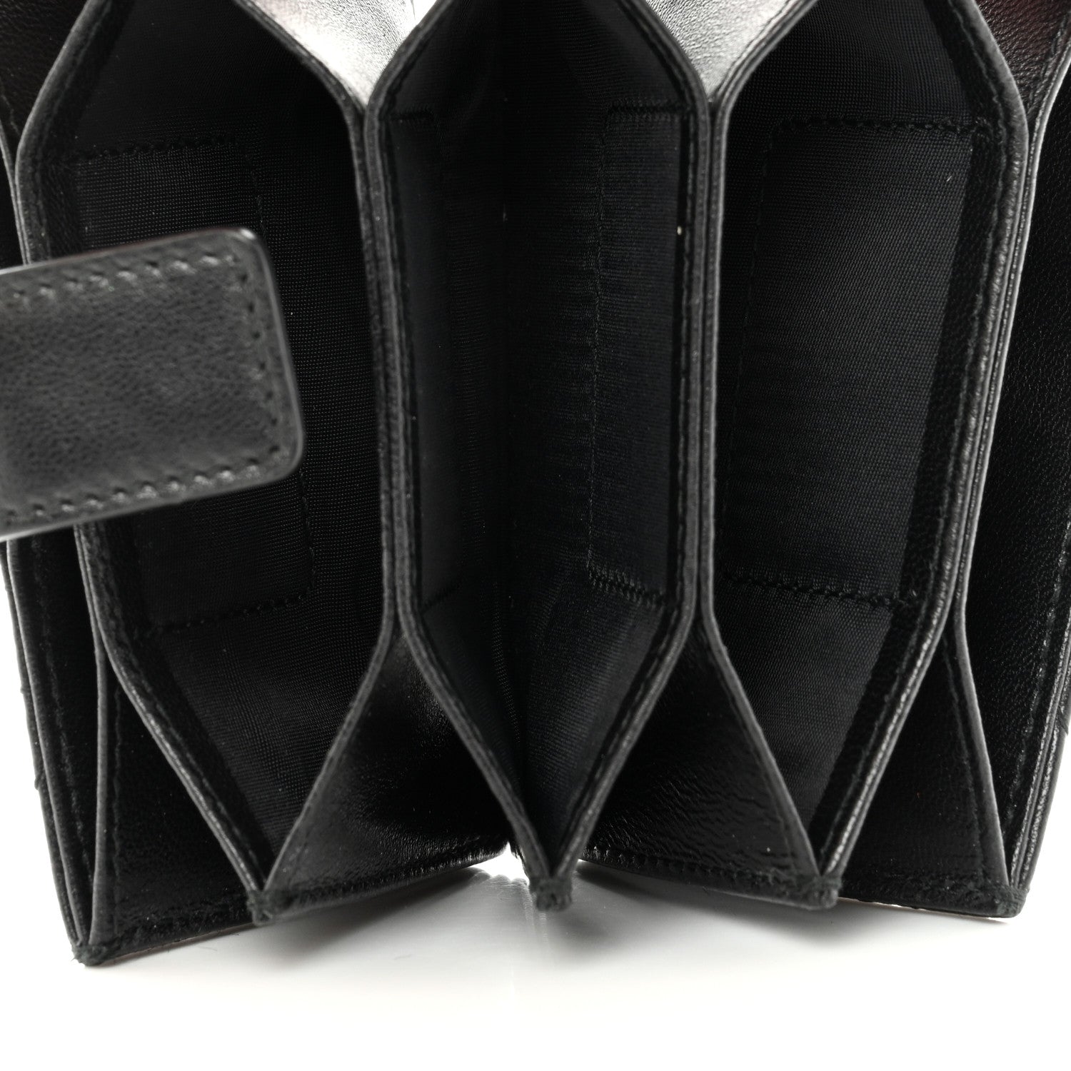 Christian Dior Lambskin Cannage Lucky Badges Lady Dior 5-Gusset Card Holder Black 5 of 12