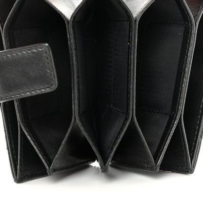 Christian Dior Lambskin Cannage Lucky Badges Lady Dior 5-Gusset Card Holder Black 5 of 12
