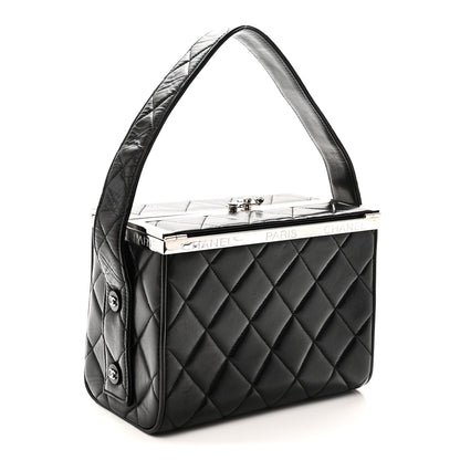 Chanel Lambskin Quilted Box Bag Black 3 of 11