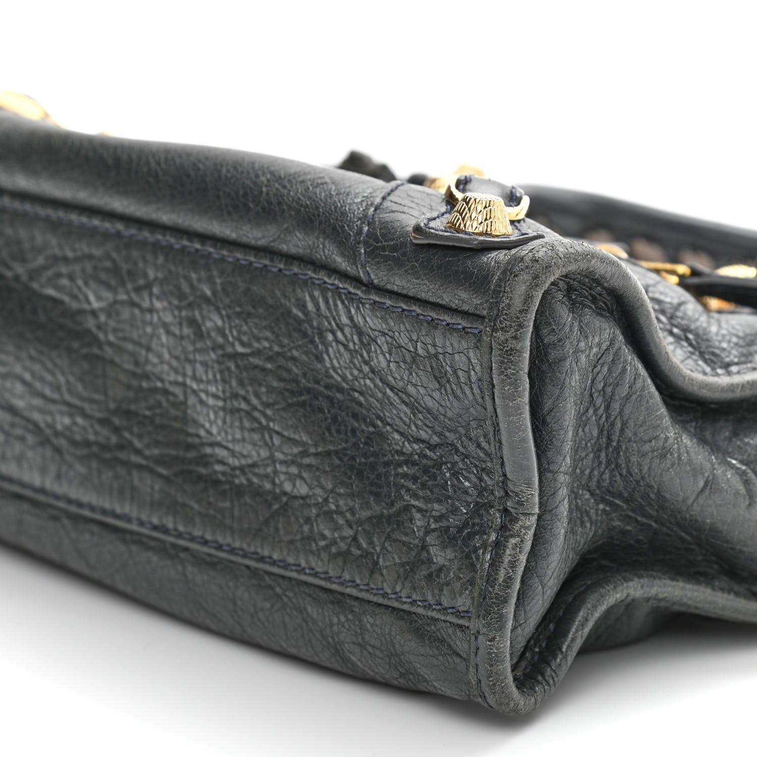 Balenciaga Agneau Giant 12 Gold Hardware Mini City Anthracite 10 of 21