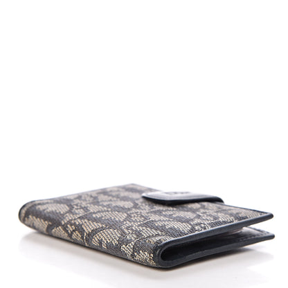 Christian Dior Monogram Compact Wallet Navy 4 of 7