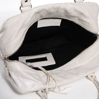 Balenciaga Chevre Quilted Matelasse MM White 5 of 10