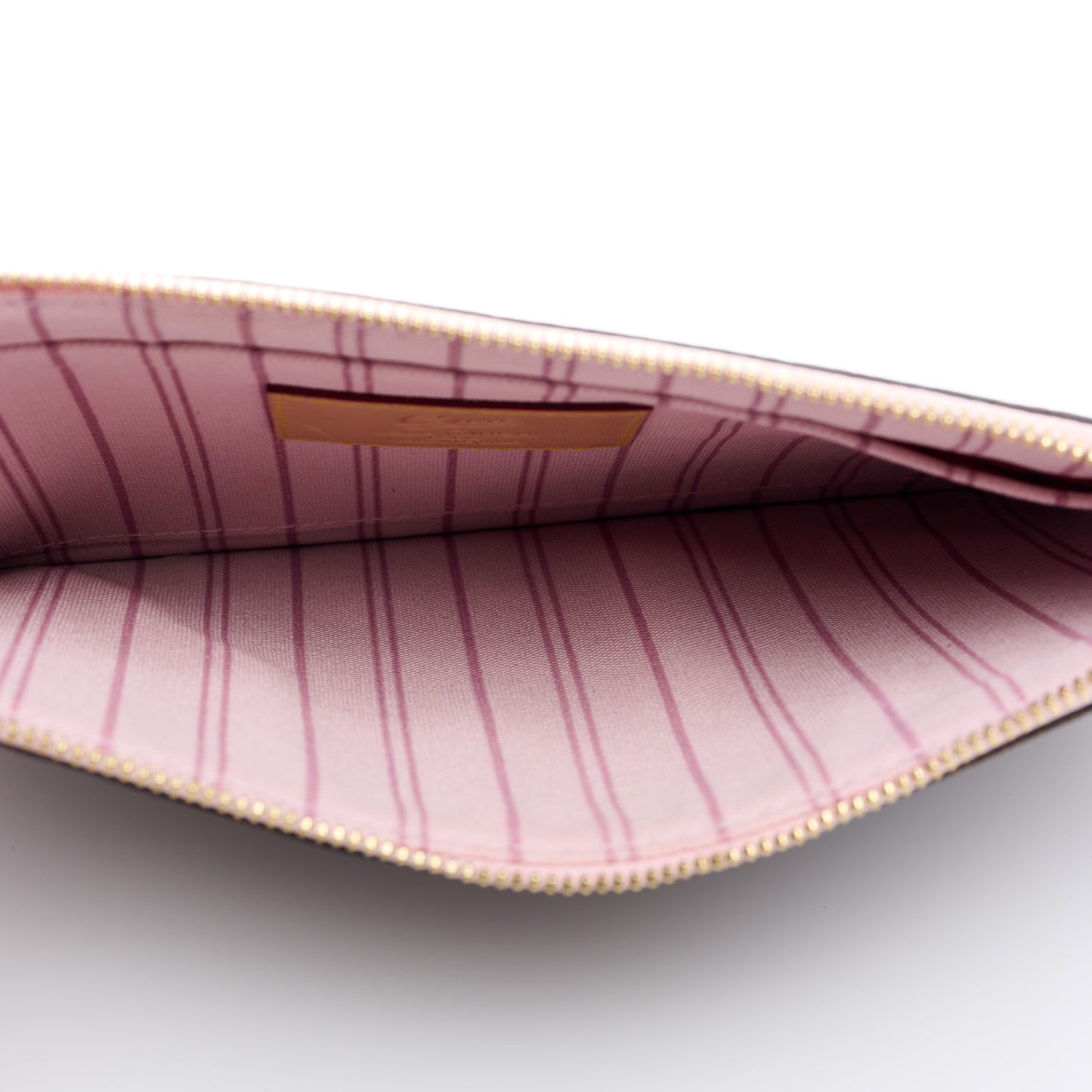 Monogram Capri Neverfull MM Pochette Rose Ballerine