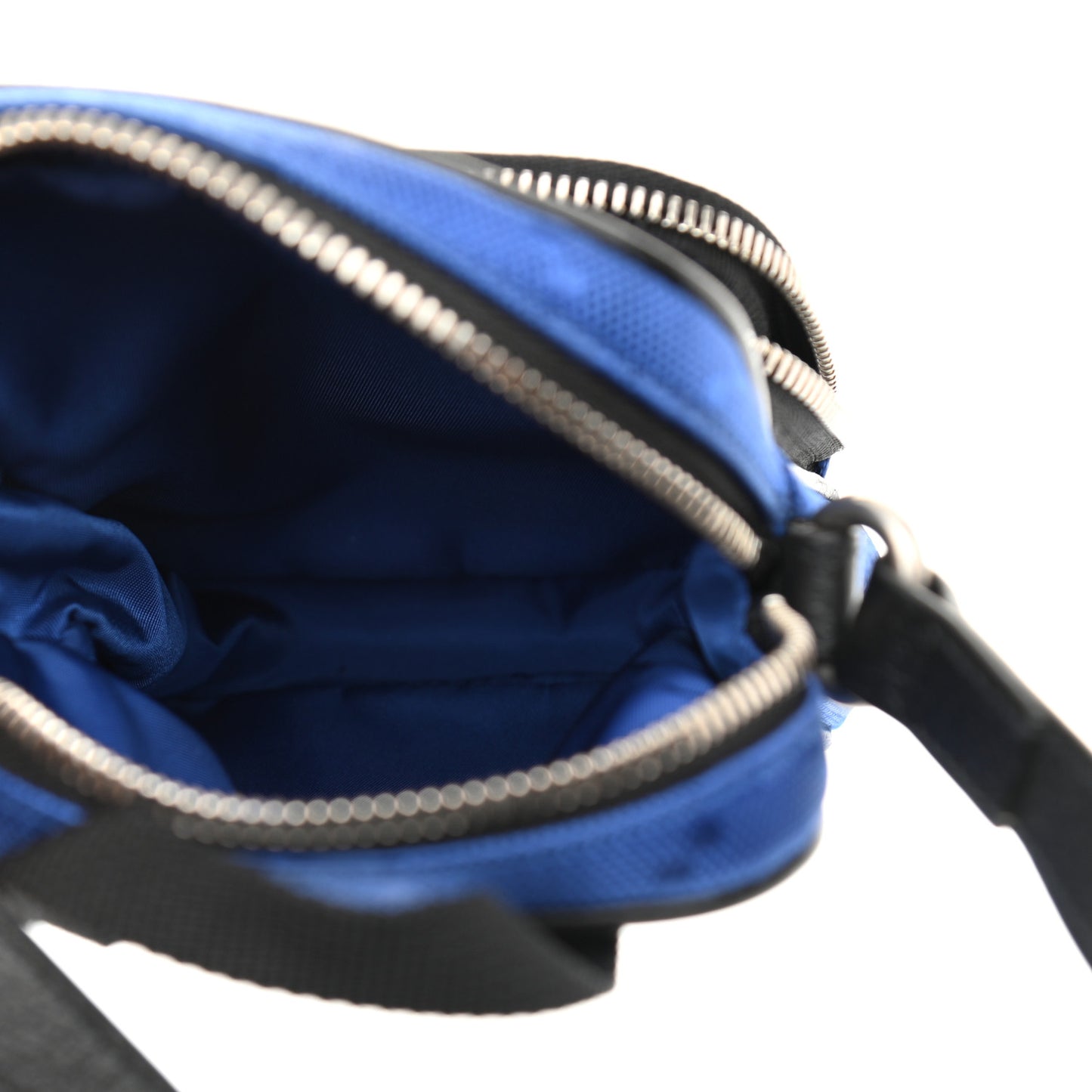 Econyl Nylon Monogram Off The Grid Shoulder Bag Guilted Blue Black