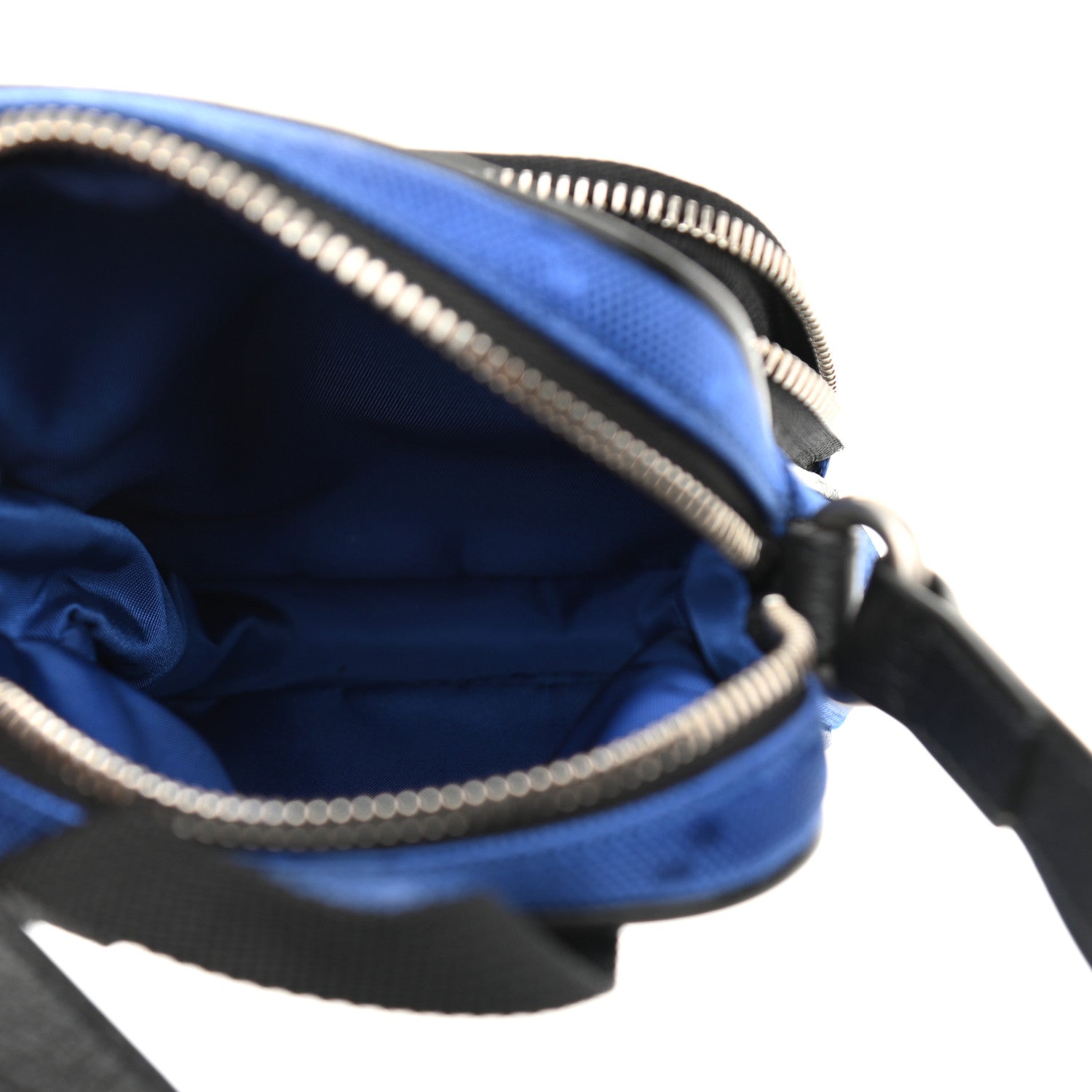 Gucci Econyl Nylon Monogram Off The Grid Shoulder Bag Guilted Blue Black 6 of 9