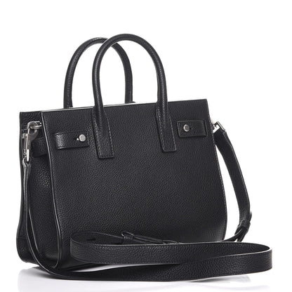 Saint Laurent Grained Calfskin Nano Sac De Jour Souple Black 4 of 8