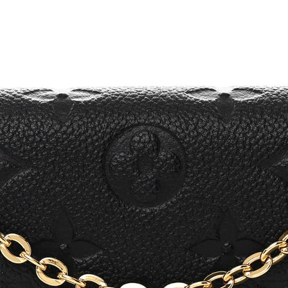 Louis Vuitton Empreinte Pochette Felicie Chain Wallet Black 9 of 12
