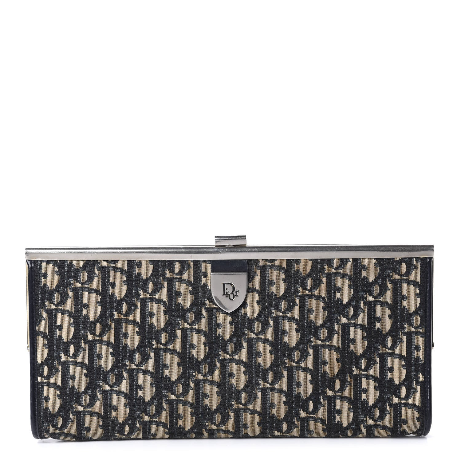 Christian Dior Monogram Clutch Blue 1 of 10