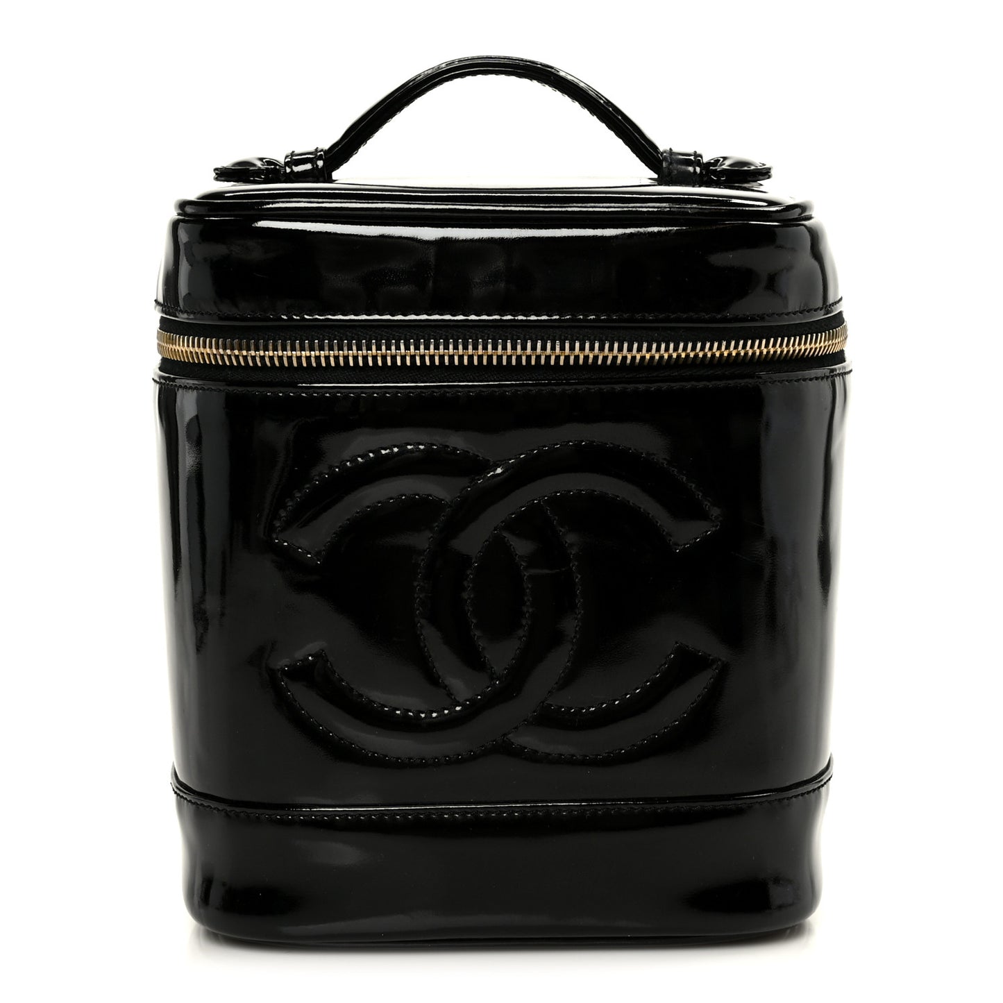 Patent Timeless Vanity Cosmetic Case Black