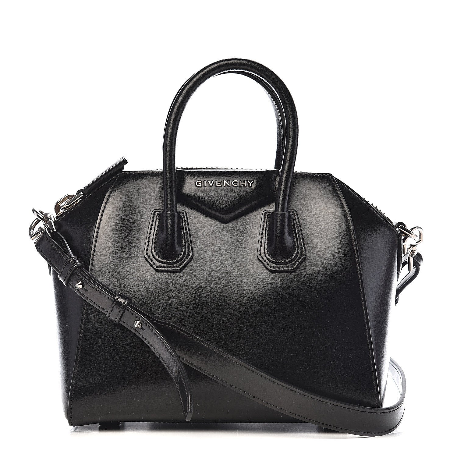 Givenchy Shiny Lord Calfskin Mini Antigona Black 1 of 10