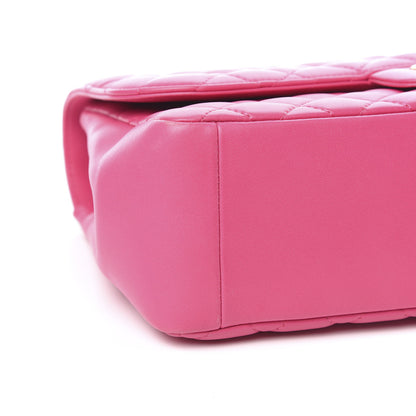 Chanel Lambskin Quilted Jumbo Mademoiselle Chic Flap Fuchsia 8 of 16