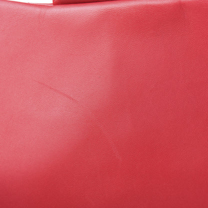 Chanel Lambskin Chevron Quilted Maxi Single Flap Red 10 of 11