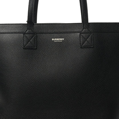 Burberry Grainy Calfskin Medium London Tote Bag Black 8 of 10