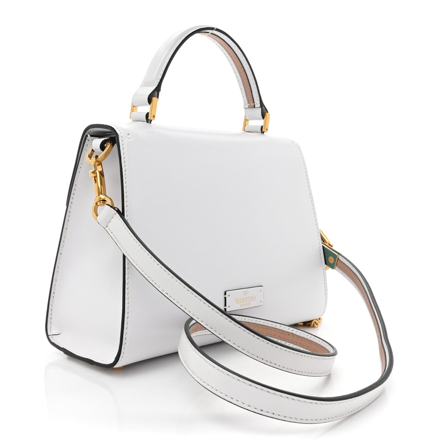 Valentino Garavani Calfskin Small VSling Top Handle Bag White 3 of 10