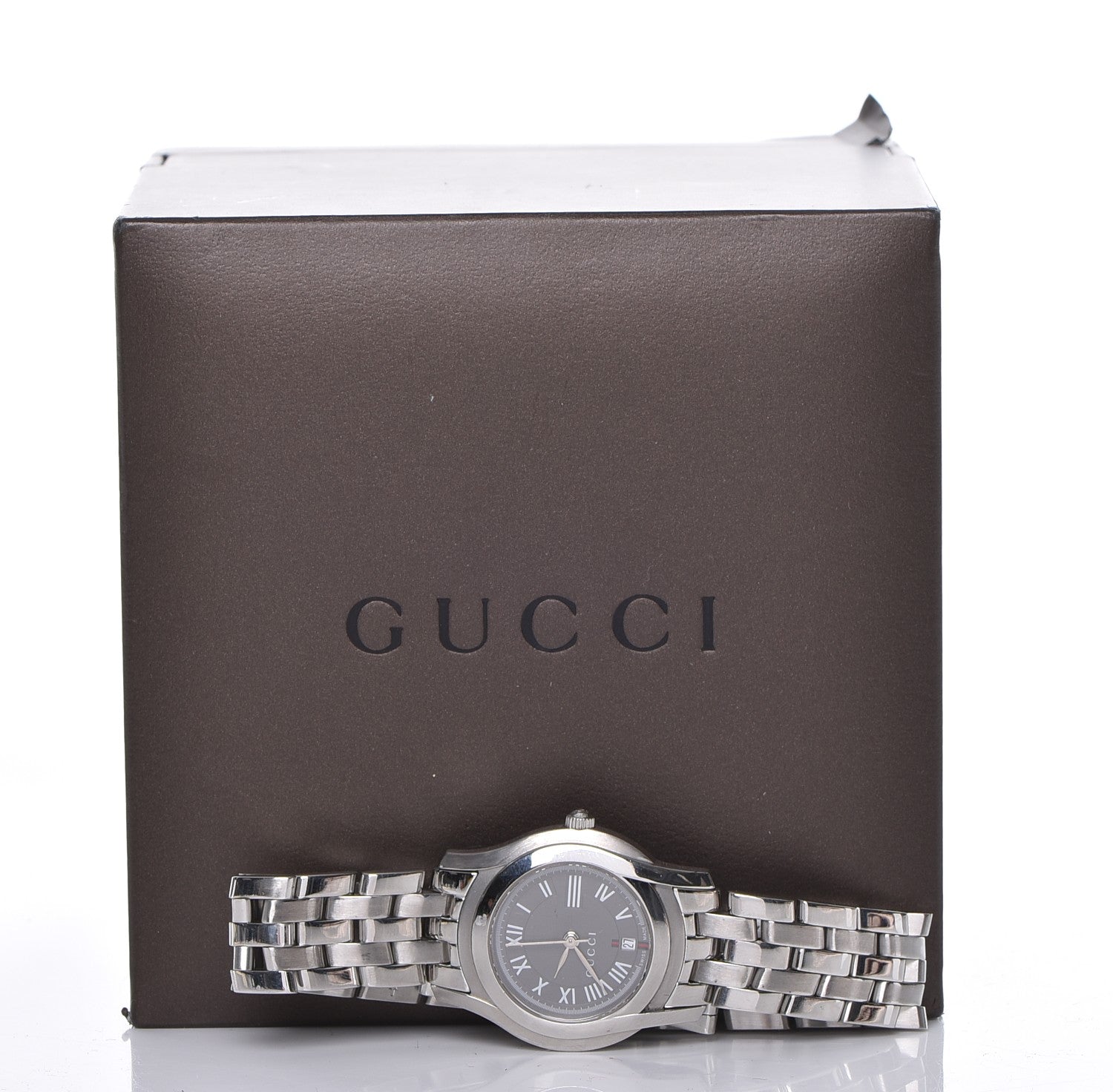 Gucci Stainless Steel 27mm 5500L Quartz Watch Black 8 of 8