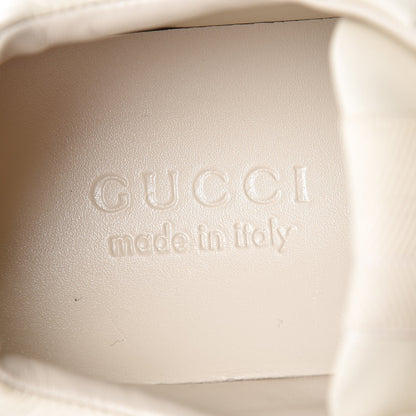 Gucci Calfskin Interlocking G Logo Mens Rhyton Sneakers 8 Ivory 6 of 9