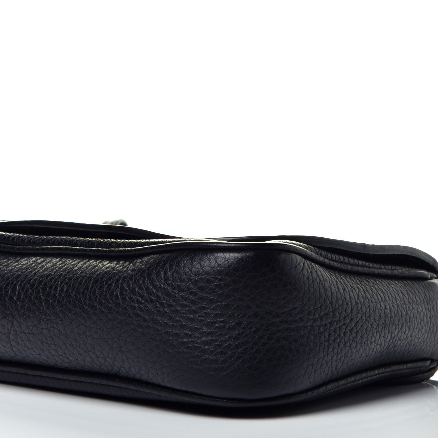 Gucci Pebbled Calfskin Small Soho Flap Crossbody Black 9 of 9
