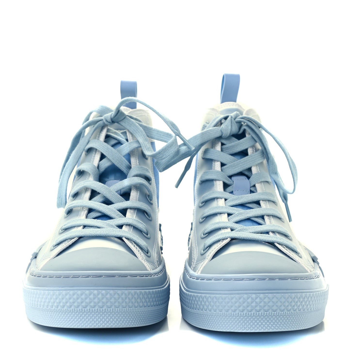 X DANIEL ARSHAM Technical Canvas Oblique Mens B23 High Top Sneakers 40 Blue Beige