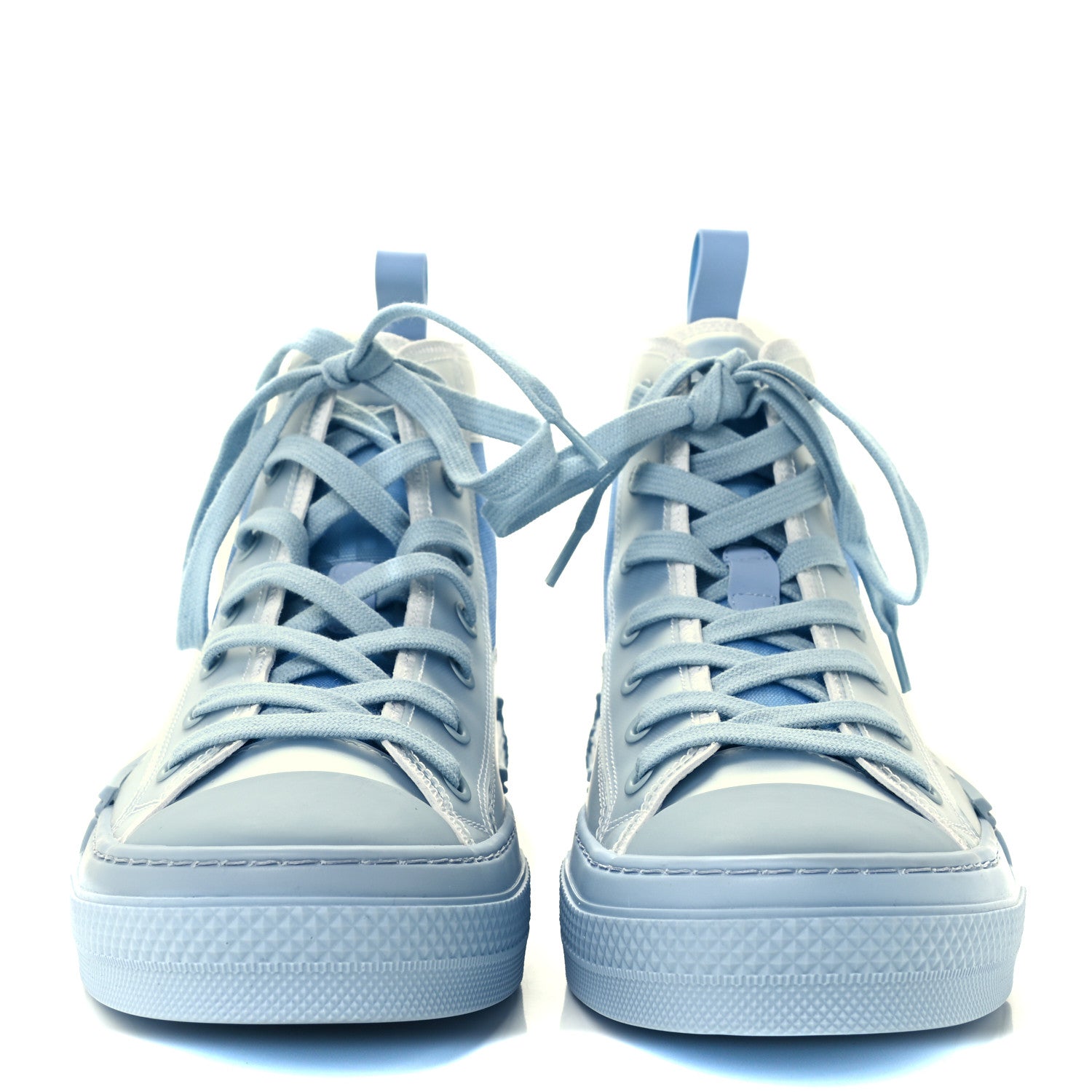 Christian Dior X DANIEL ARSHAM Technical Canvas Oblique Mens B23 High Top Sneakers 40 Blue Beige 3 of 11