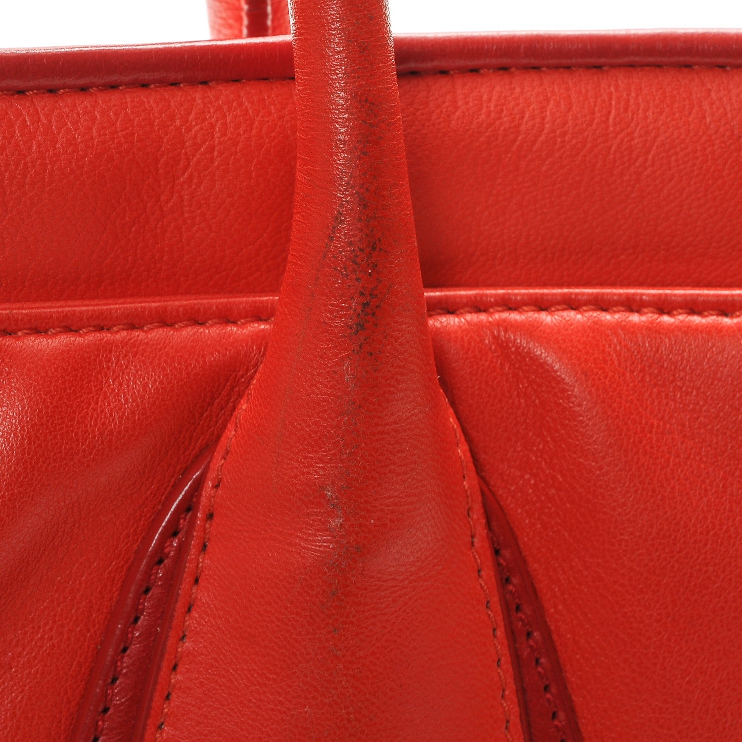 Chanel Lambskin Executive Cerf Shopper Tote Red 11 of 12