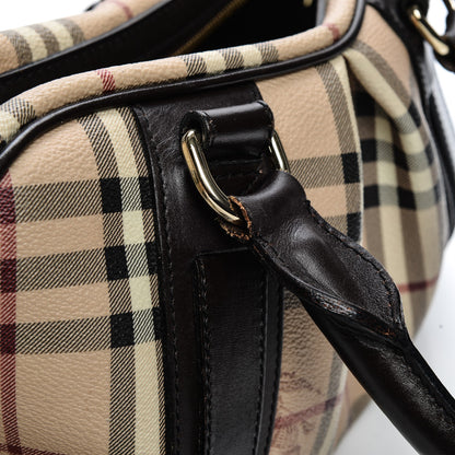 Burberry Haymarket Check Satchel Chocolate 10 of 15