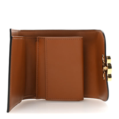 Celine Triomphe Canvas Small Triomphe Wallet Tan 5 of 8