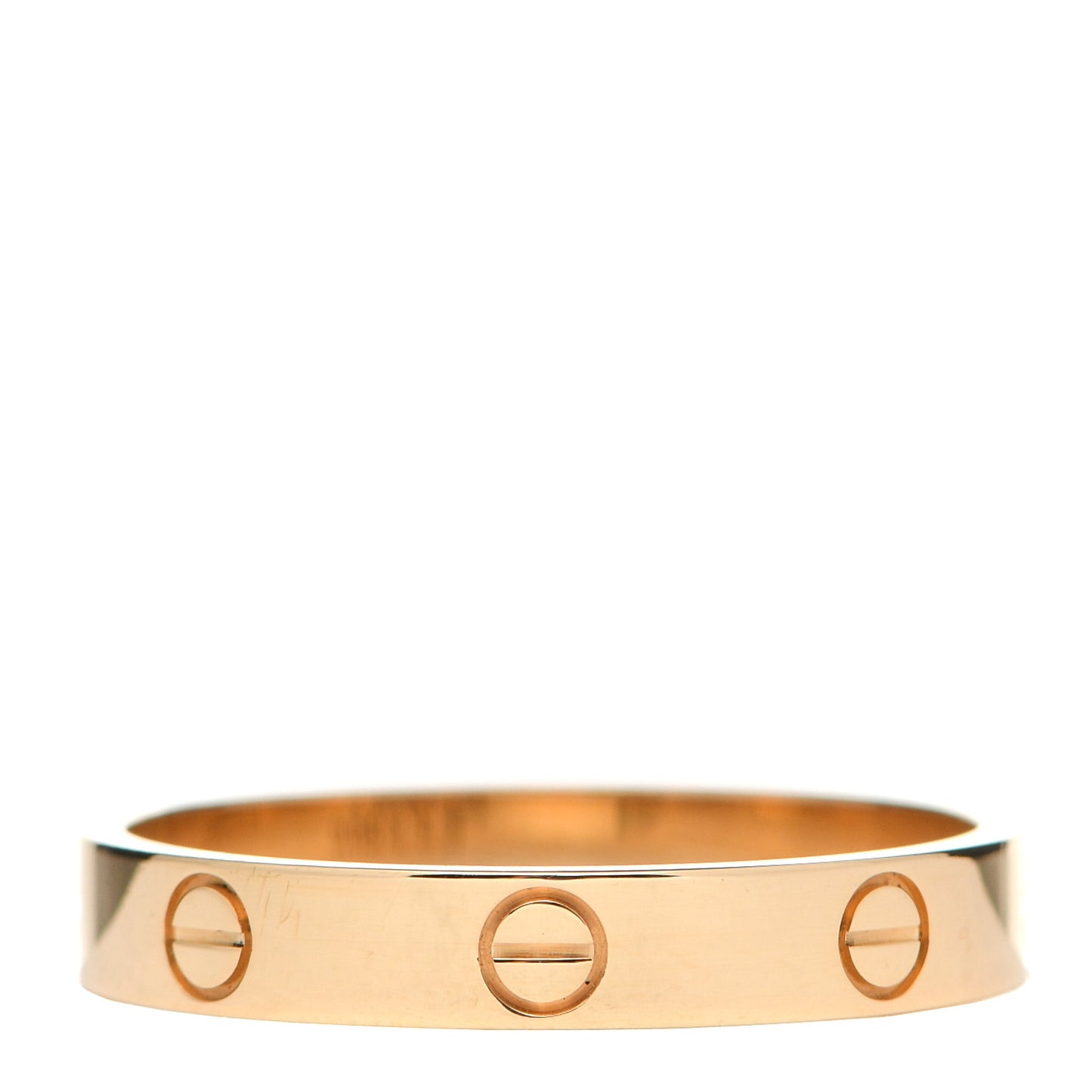 18K Yellow Gold 3.5mm LOVE Wedding Band Ring 61 9.5
